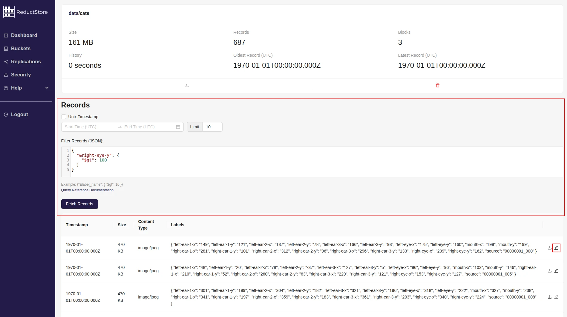 Query panel in Web Console