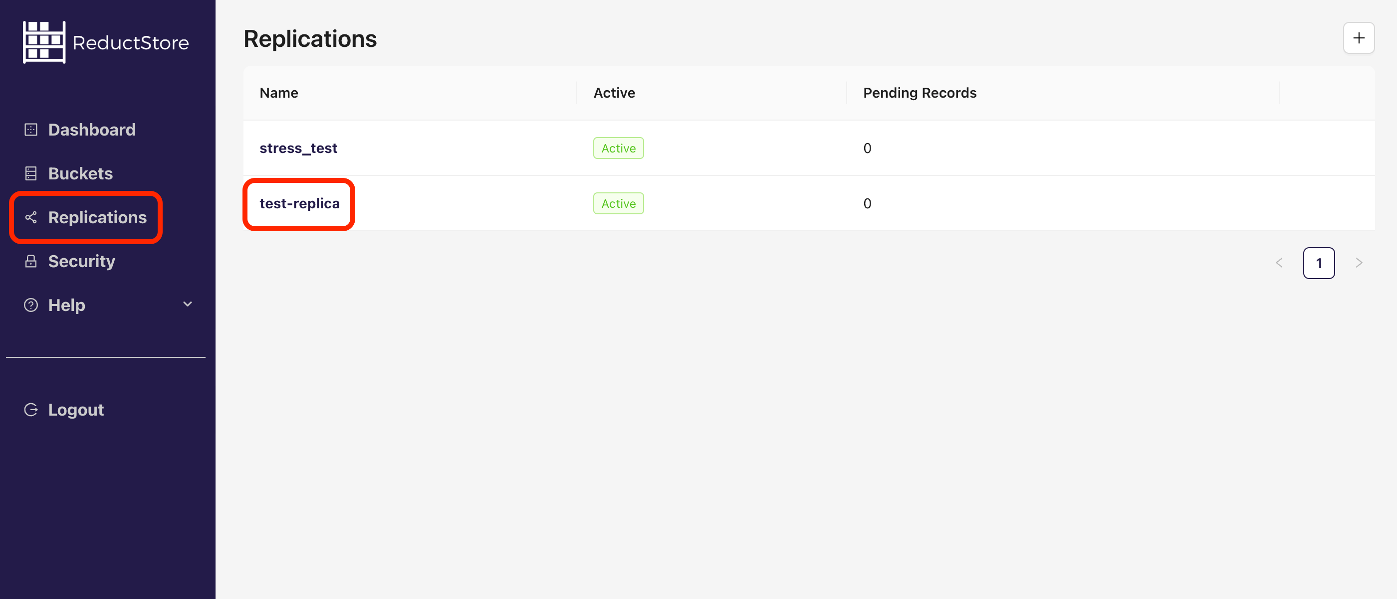 Browse Replication Task